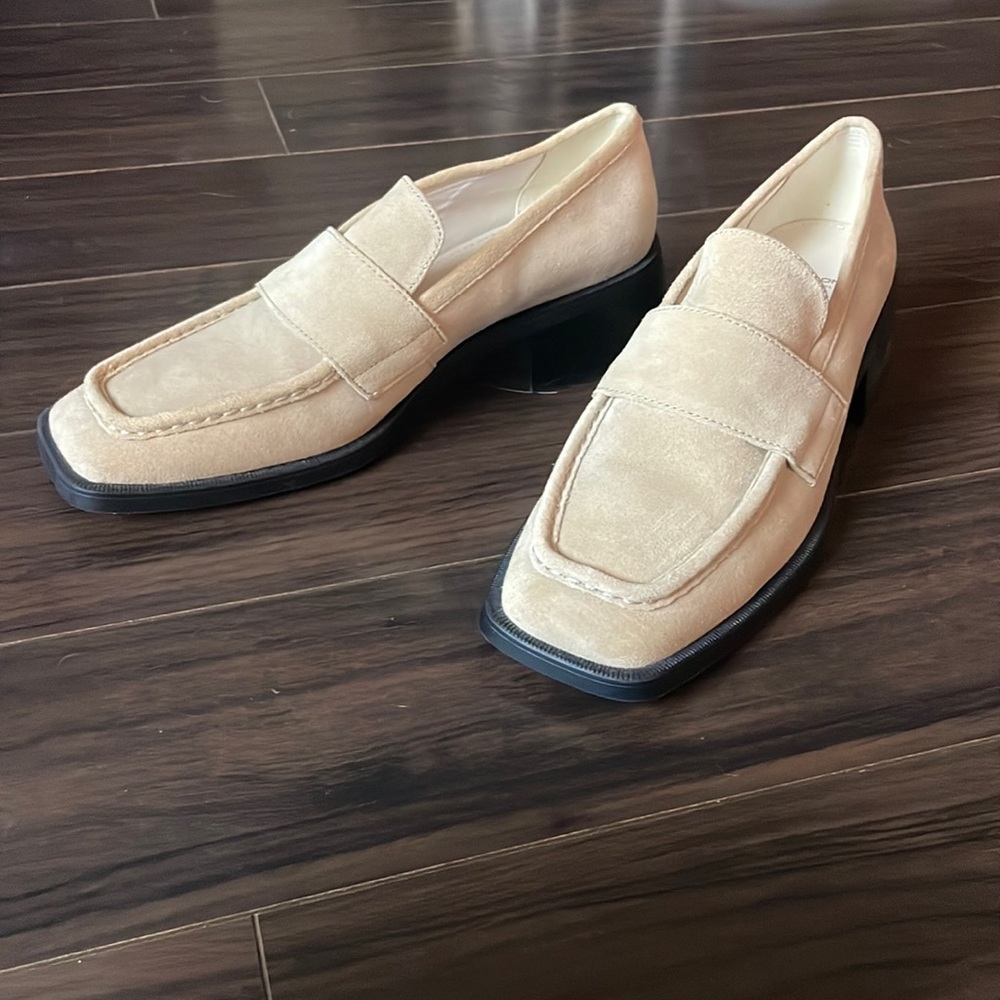 Cream loafers